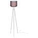 Lampada Da Terra Rodibi3012 Con Piantana Bianca E Paralume Rosa - Foto miniatura 1