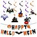 Ghirlanda Spirale Decorativa Per Festa Di Halloween - Atmosfera Magica E Coinvolgente - Foto miniatura 1