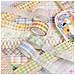 Set Di 12 Rotoli Di Nastro Adesivo Washi A Quadri E Righe Multicolor1 - Foto miniatura 5