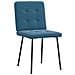 Sedie Da Pranzo 4 Pz Blu In Velluto - Foto miniatura 3
