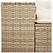 Divano Da Giardino Con Cuscini A 2 Posti Beige In Polyrattan - Foto miniatura 6