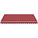 Tessuto Di Ricambio Per Tenda Da Sole Rosso Borgogna 4x3 M - Foto miniatura 2