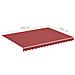 Tessuto Di Ricambio Per Tenda Da Sole Rosso Borgogna 4x3 M - Foto miniatura 5