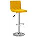 Sgabelli Da Bar 2 Pz Giallo Senape In Velluto - Foto miniatura 2