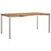 Set da Pranzo per Giardino da 7 Pezzi in Legno Massello di Acacia, Tavolo da Pranzo All'aperto  180x90x75 cm in Legno Massello di Acacia - Foto miniatura 5