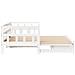 Letto Estraibile con Cassetti senza Materasso Bianco 90x200 cm - Foto miniatura 6