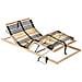 Base a doghe Marrone 80 x 190 cm Legno massello di faggio - Foto miniatura 1