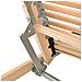 Base a doghe Marrone 80 x 190 cm Legno massello di faggio - Foto miniatura 4