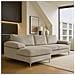 Galway Divano Angolare 4-5 Posti Chaise Longue Sinistra Velluto A Coste Beige - Foto miniatura 2