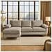 Galway Divano Angolare 4-5 Posti Chaise Longue Sinistra Velluto A Coste Beige - Foto miniatura 4