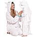 Pigiama Da Donna Tuta Intera Kigurumi Onesie Drago Sdentato Bianco 175-185 Xl - Foto miniatura 6