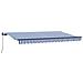 Tenda Retrattile Blu e Bianco 350 x 200 cm - Foto miniatura 5