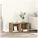 Mobile TV 2 pcs Marrone 37 x 35 x 37 cm Legno multistrato - Foto miniatura 2
