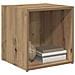 Mobile TV 2 pcs Marrone 37 x 35 x 37 cm Legno multistrato - Foto miniatura 3