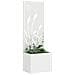 Vaso da Giardino con Pannello Decorativo Bianco 50 x 140 cm - Foto miniatura 3
