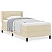 Letto box spring con materasso con materasso Crema 90 x 190 cm - Foto miniatura 4