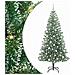 Albero di Natale Artificiale Imbiancato con Luci LED 210 cm - Foto miniatura 1