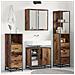 Set di mobili per il bagno con cassetto 3 pcs Legno vecchio - Foto miniatura 2