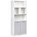 Libreria A 2 Ante Zehna Grigio /bianco - Foto miniatura 2