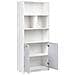 Libreria A 2 Ante Zehna Grigio /bianco - Foto miniatura 4