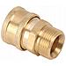 Adattatore Girevole M22x1.5 A 3/8 Per Idropulitrice - Acciaio Inox E Ottone | 4000 Psi | 90°c | 30 L /min | Filettatura Interna M22 - Foto miniatura 2