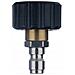 Adattatore Girevole M22x1.5 A 3/8 Per Idropulitrice - Acciaio Inox E Ottone | 4000 Psi | 90°c | 30 L /min | Filettatura Interna M22 - Foto miniatura 4