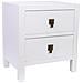 Comodino In Legno Con 2 Cassetti 45x34x50,5 - Foto miniatura 1