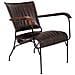 Poltrona In Metallo E Pelle Marrone 65x72x74 H - Foto miniatura 1