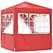 Tenda Party Rosso 200 x 200 x 240 cm PE e Acciaio - Foto miniatura 6