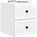 Mobiletto da notte a muro 2 pcs Bianco Lucido 33 x 34,5 x 40 cm - Foto miniatura 2
