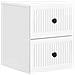 Mobiletto da notte a muro 2 pcs Bianco Lucido 33 x 34,5 x 40 cm - Foto miniatura 3