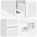 Mobiletto da notte a muro 2 pcs Bianco Lucido 33 x 34,5 x 40 cm - Foto miniatura 8