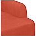 Loveseat con bottoni imbottiti Rosso Arancio 116 x 67 x 81 cm - Foto miniatura 6
