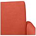 Loveseat con bottoni imbottiti Rosso Arancio 116 x 67 x 81 cm - Foto miniatura 7