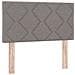 Letto box spring con materasso Tortora 90 x 200 cm Tessuto - Foto miniatura 10