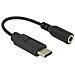 65842 USB Type-C 3,5 mm Nero cavo di interfaccia e adattatore - Foto miniatura 1