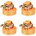 Cinghie d'Ancoraggio 4 pz a Cricchetto 2 T 6mx38mm Arancione - Foto miniatura 1