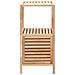 Armadietto da Bagno in Legno Massello di Noce 39,5x35,5x86 cm - Foto miniatura 3