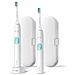 Philips Sonicare Protectiveclean Spazzolini Elettrici Sonici, Con Custodia Da Viaggio, Confezione Da 2 Spazzolini Bianch - Foto miniatura 5