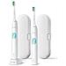 Philips Sonicare Protectiveclean Spazzolini Elettrici Sonici, Con Custodia Da Viaggio, Confezione Da 2 Spazzolini Bianch - Foto miniatura 4