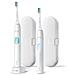 Philips Sonicare Protectiveclean Spazzolini Elettrici Sonici, Con Custodia Da Viaggio, Confezione Da 2 Spazzolini Bianch - Foto miniatura 3