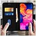 Custodia Galaxy A10 Portacarte Funzione Supporto Cover Silicone - Nero - Foto miniatura 3