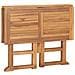 Tavolo Da Giardino Pieghevole 90x90x75 Cm In Massello Di Teak - Foto miniatura 5