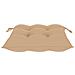 Sedia A Dondolo Con Cuscino Beige In Massello Di Teak - Foto miniatura 6