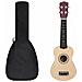 Set Ukulele Soprano con Borsa per Bambini Legno Naturale 21"" - Foto miniatura 1
