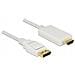 83818 cavo e adattatore video 2 m DisplayPort HDMI Bianco - Foto miniatura 1
