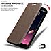 Cadorabo Custodia Compatibile Con Meizu M6s In Bruno Caffè - Coperchio Protettiva Con Chiusura Magnetica, Funzione Stand E Tasca Per Le Carte - Foto miniatura 7