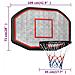 Tabellone Da Pallacanestro Nero 109x71x3 Cm Polietilene - Foto miniatura 3
