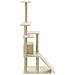 Albero Per Gatti Con Tiragraffi In Sisal Crema 155 Cm - Foto miniatura 3