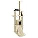 Albero Per Gatti Con Tiragraffi In Sisal Crema 155 Cm - Foto miniatura 6